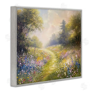 Petal Prints Design | Pink & Blue Flower Daydream