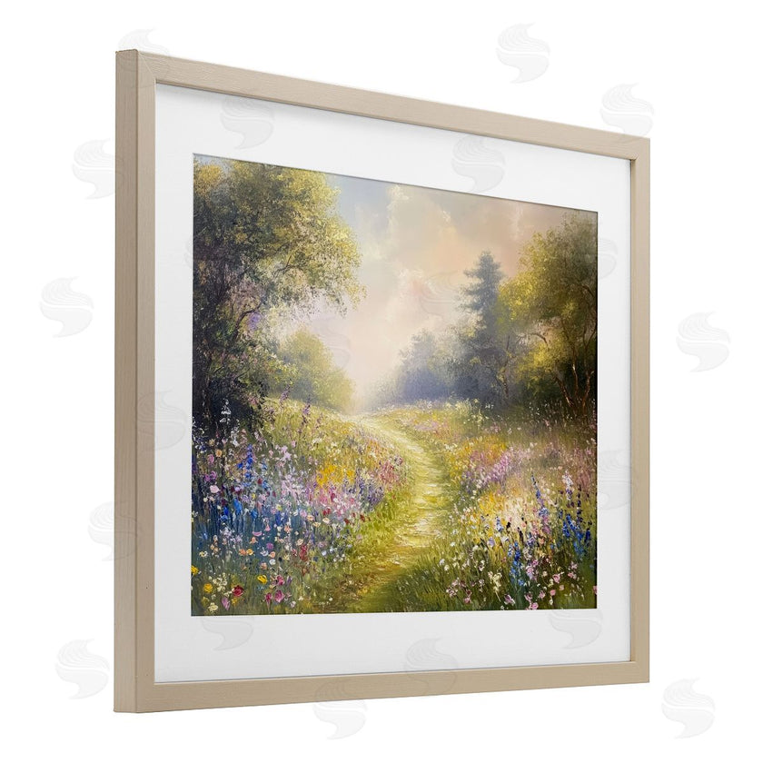 Petal Prints Design | Pink & Blue Flower Daydream
