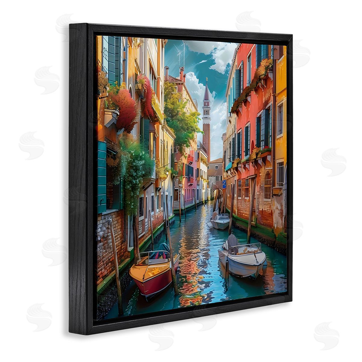 LSR Creative Studio Venetian Summer Canal Canvas Wall Art Print