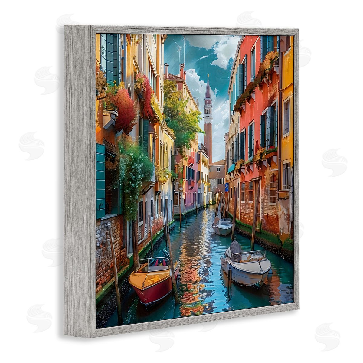 LSR Creative Studio Venetian Summer Canal Canvas Wall Art Print