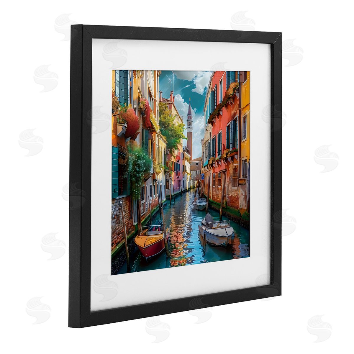 LSR Creative Studio Venetian Summer Canal Canvas Wall Art Print