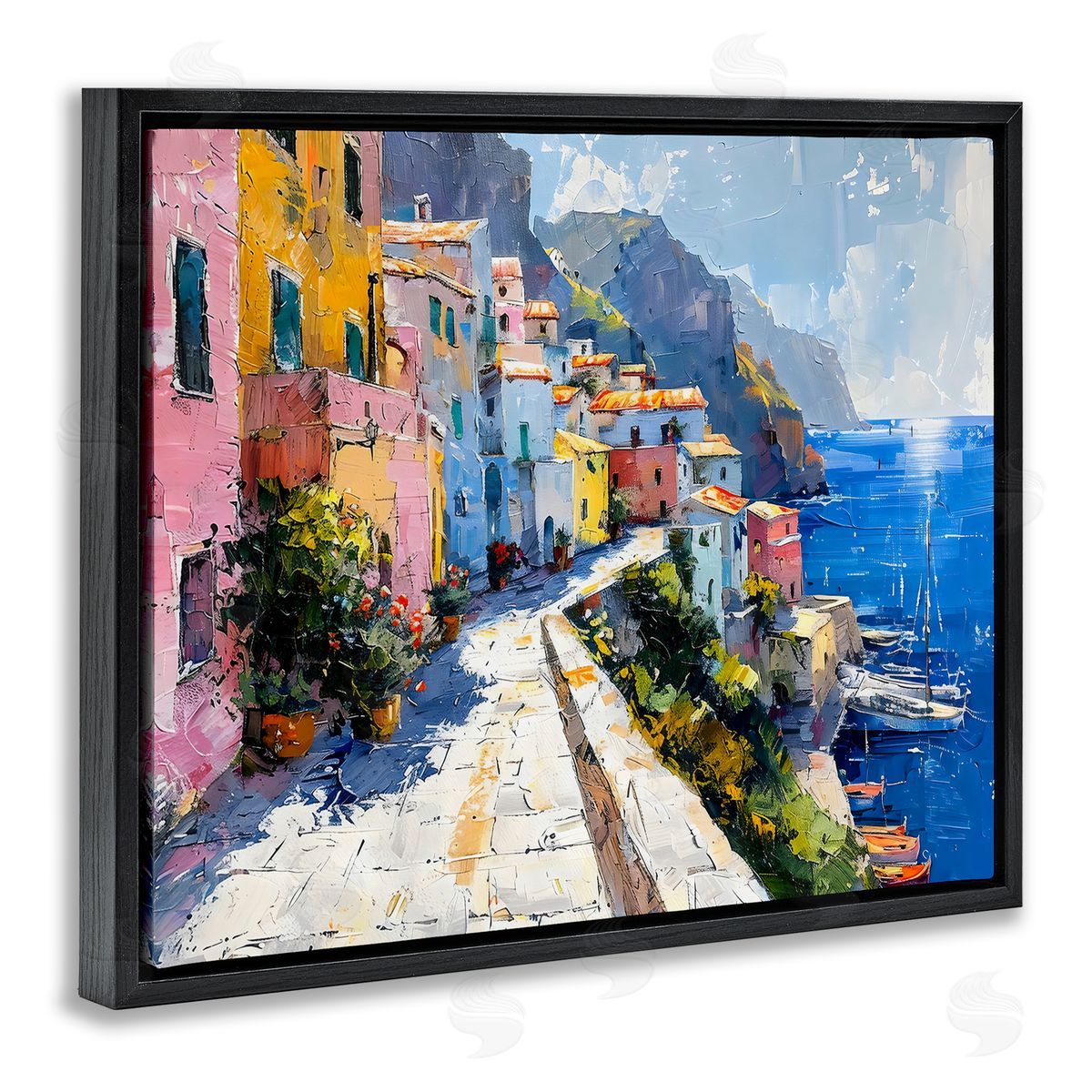LSR Creative Studio Pathway Along The Coast Canvas Wall Art Print