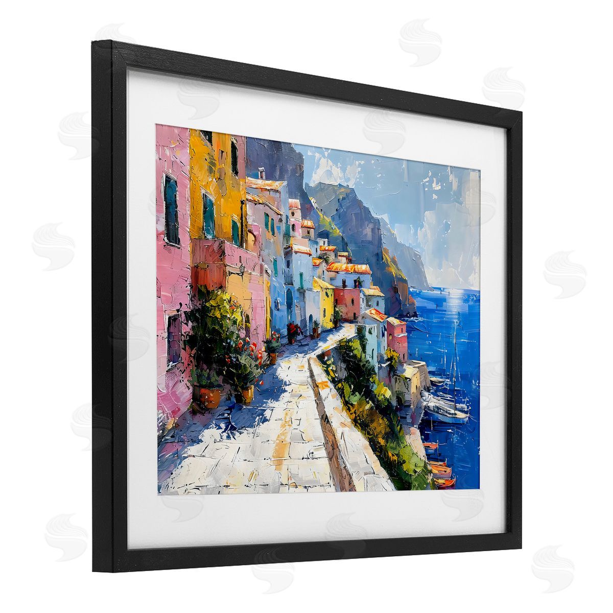 LSR Creative Studio Pathway Along The Coast Canvas Wall Art Print