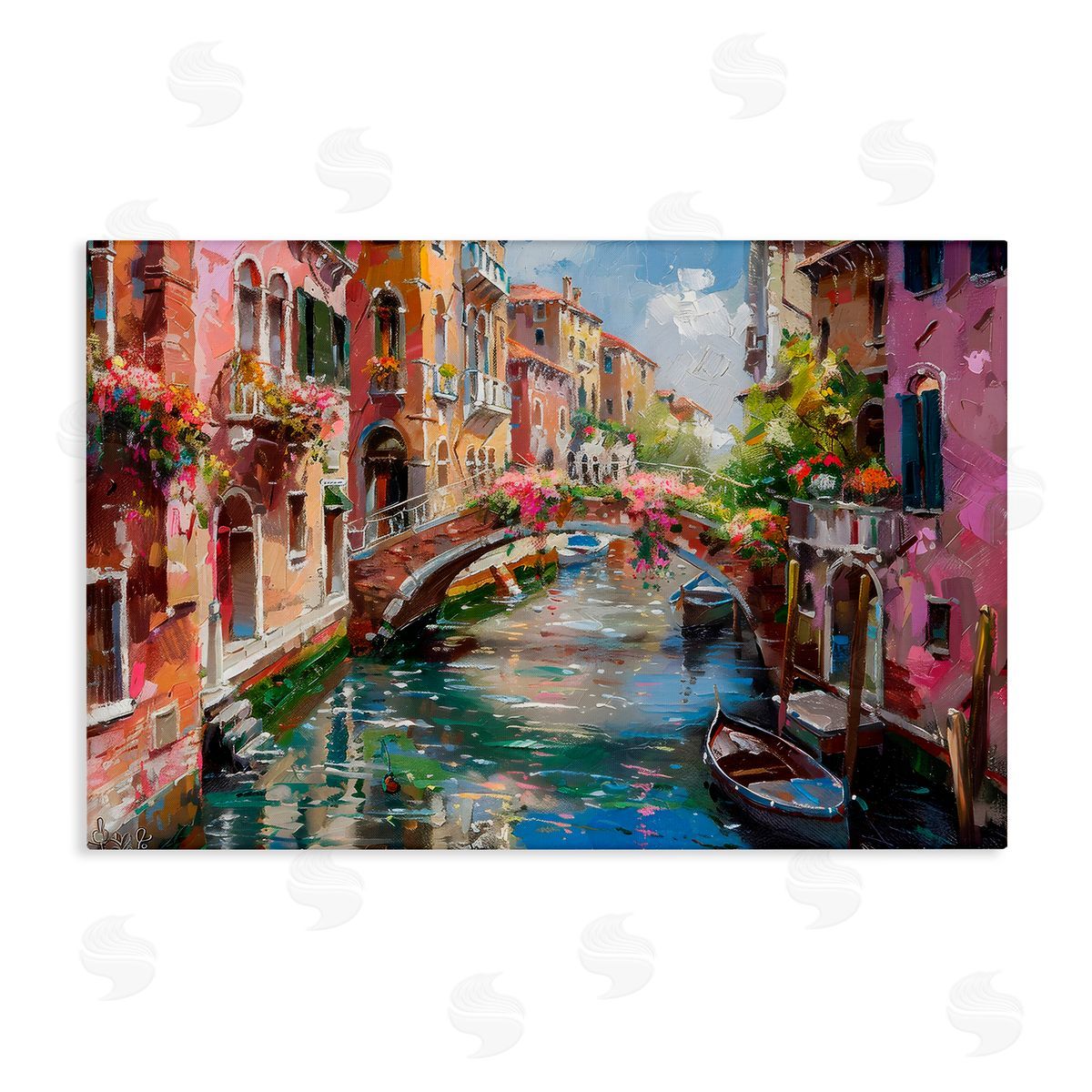 LSR Creative Studio Reflections of Venice Canvas Wall Art Print