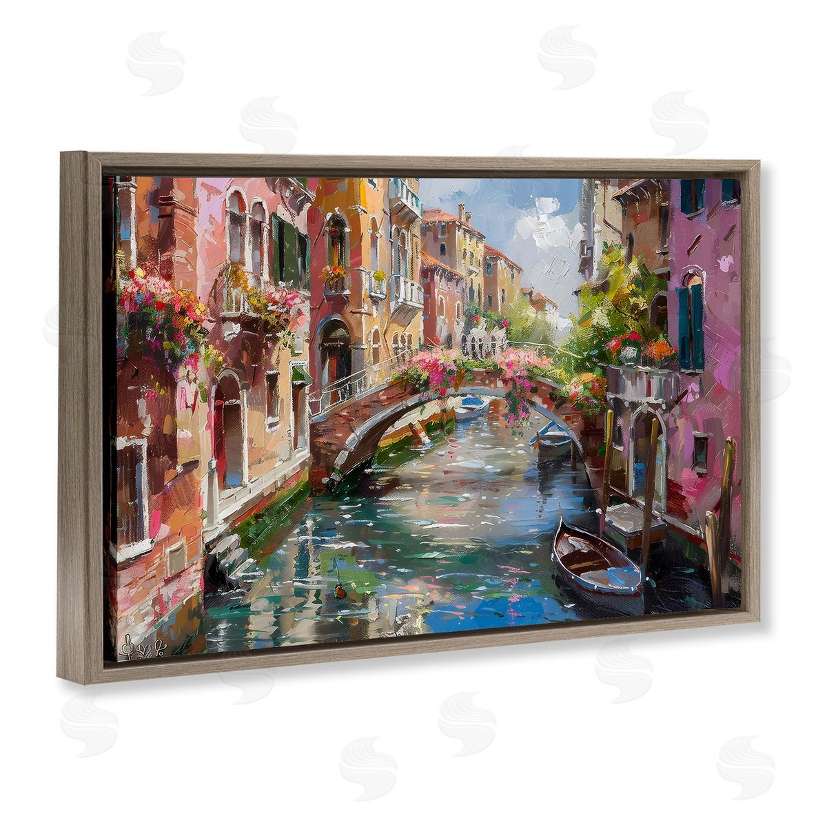 LSR Creative Studio Reflections of Venice Canvas Wall Art Print