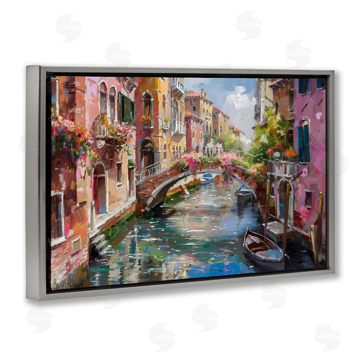 LSR Creative Studio Reflections of Venice Canvas Wall Art Print