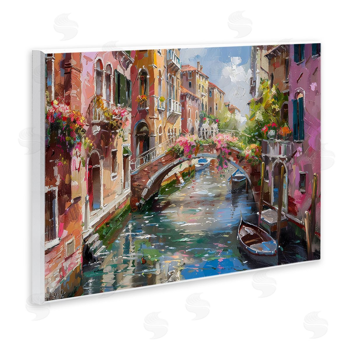 LSR Creative Studio Reflections of Venice Canvas Wall Art Print