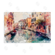 LSR Creative Studio | Venice Canal Watercolor Style
