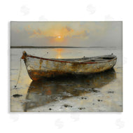 Arlington Prints | Beached Boat at Sunset