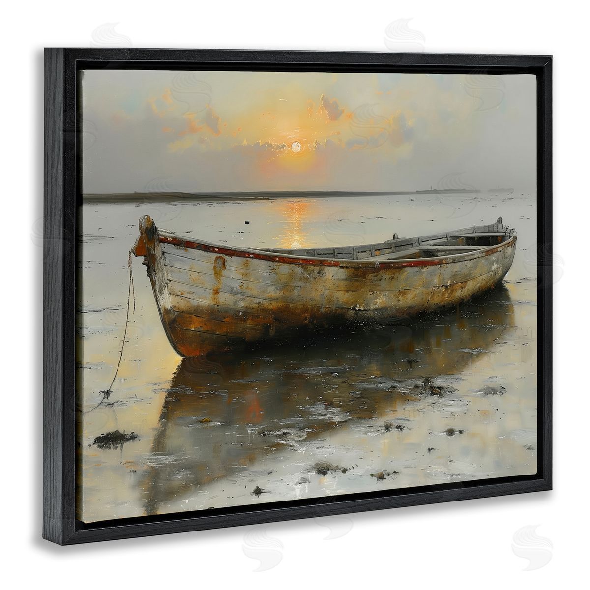 Arlington Prints | Beached Boat at Sunset
