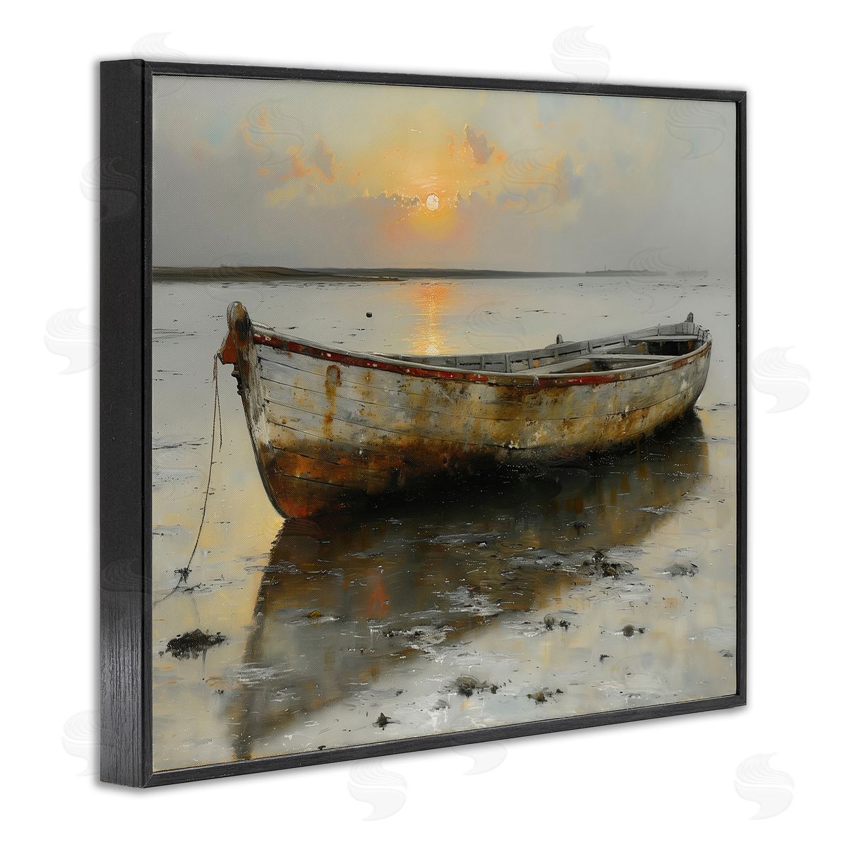 Arlington Prints | Beached Boat at Sunset