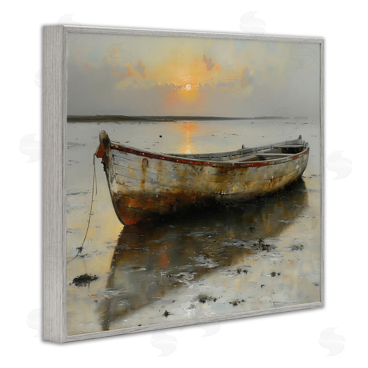Arlington Prints | Beached Boat at Sunset