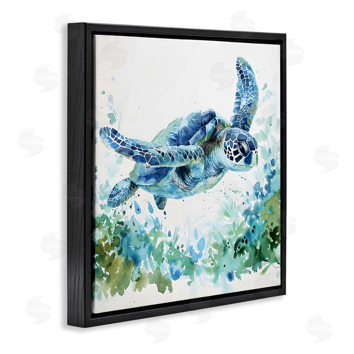 LSR Creative Studio | Swimming Turtle & Botanicals