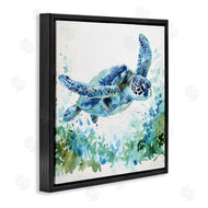 LSR Creative Studio | Swimming Turtle & Botanicals