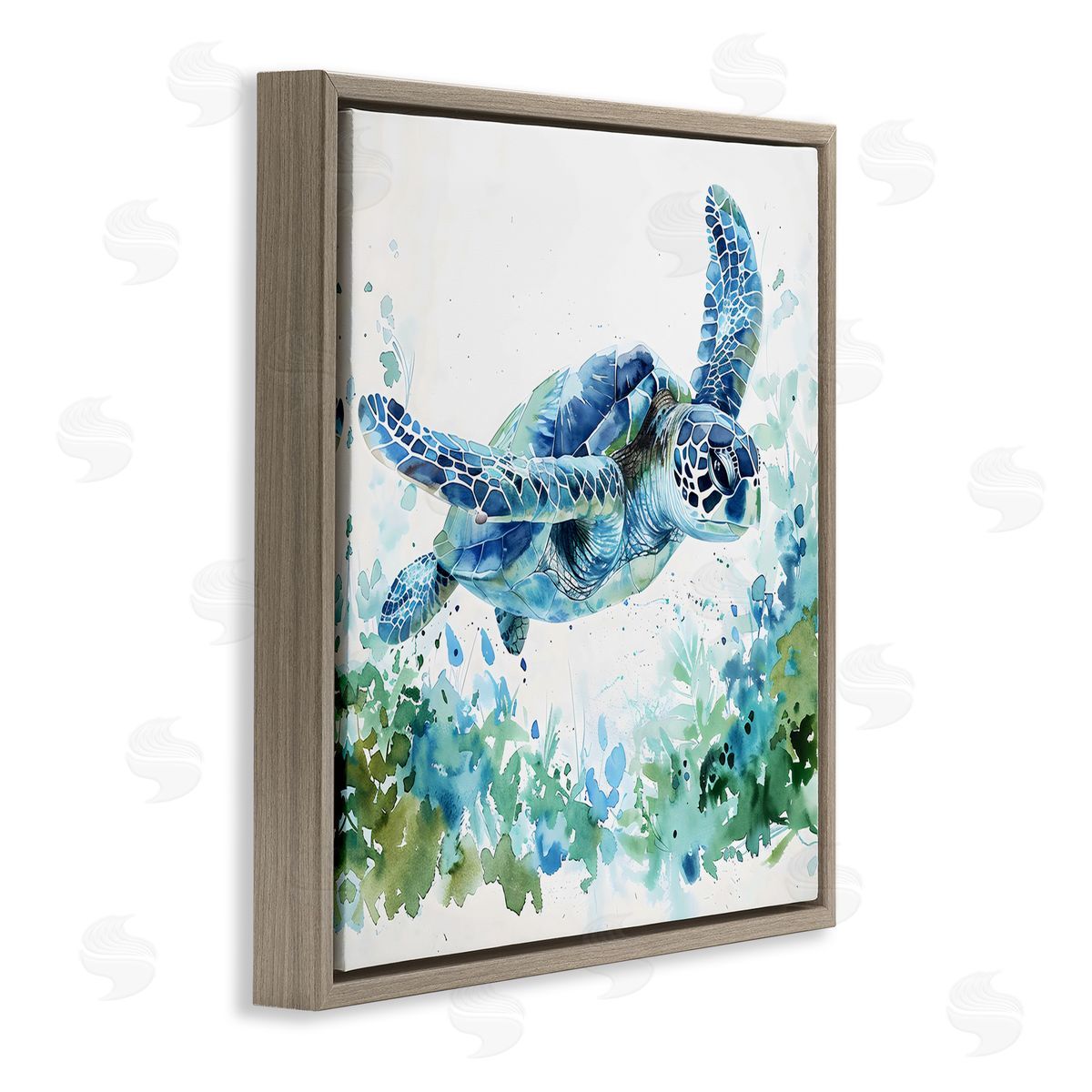 LSR Creative Studio | Swimming Turtle & Botanicals