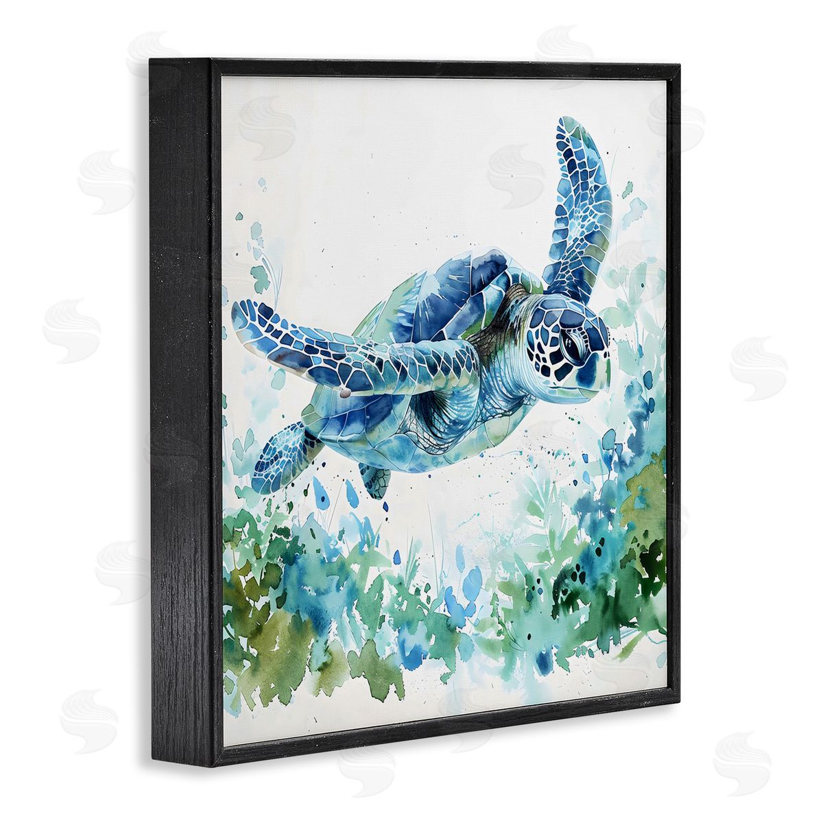 LSR Creative Studio | Swimming Turtle & Botanicals