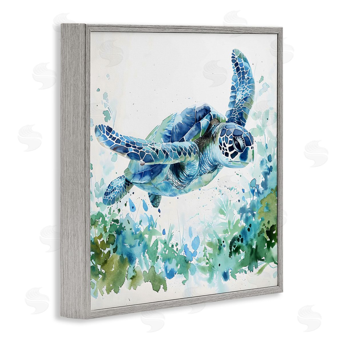 LSR Creative Studio | Swimming Turtle & Botanicals