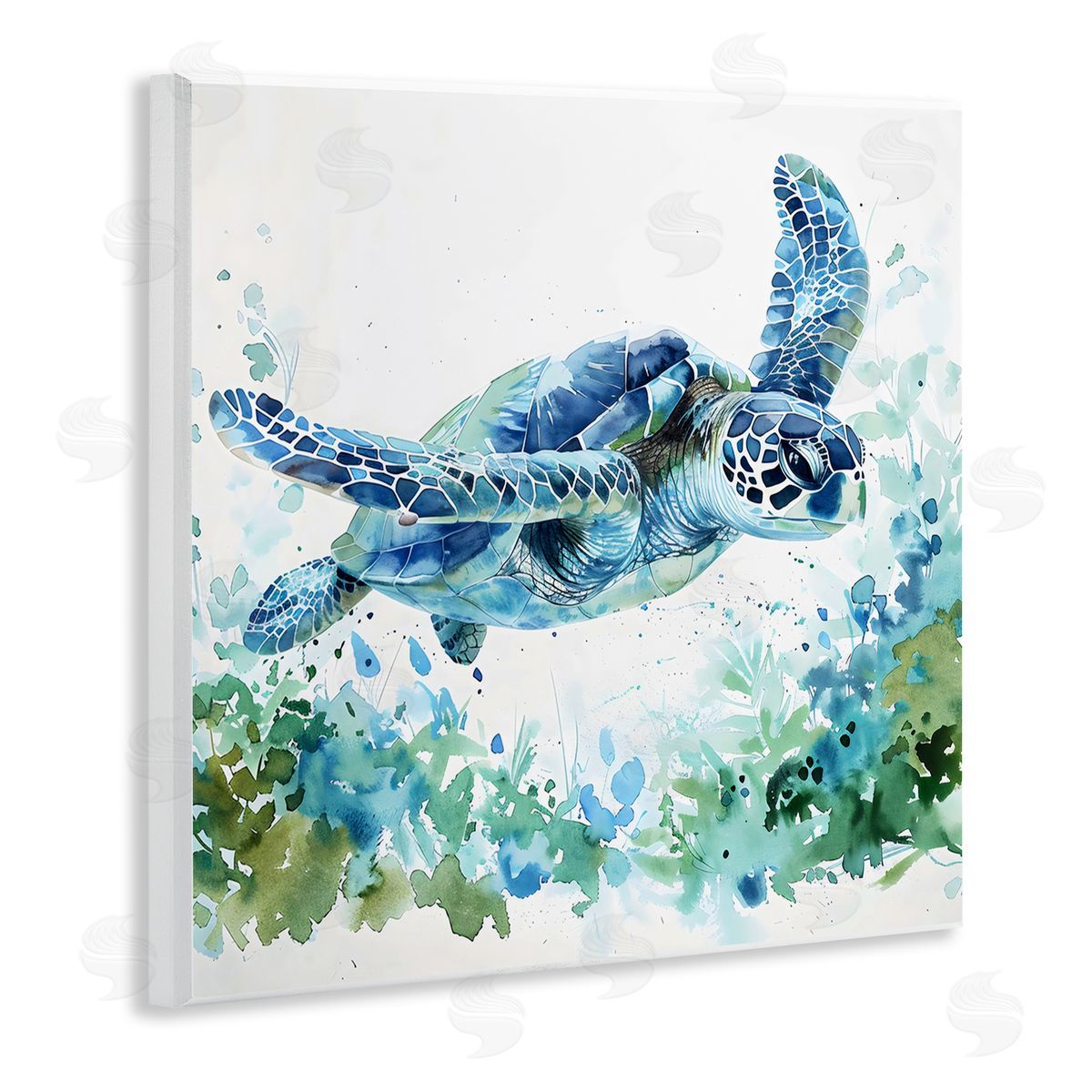 LSR Creative Studio | Swimming Turtle & Botanicals