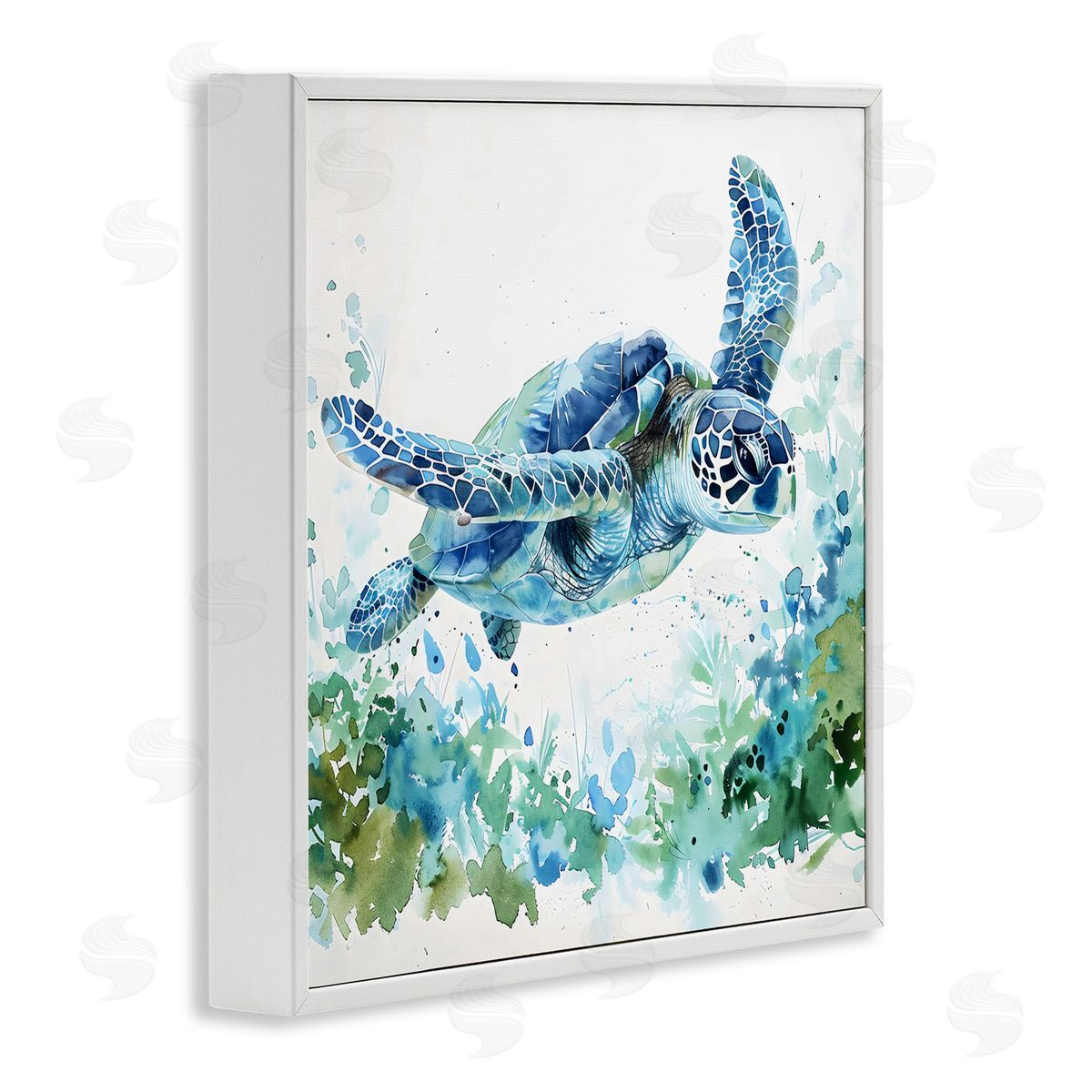 LSR Creative Studio | Swimming Turtle & Botanicals