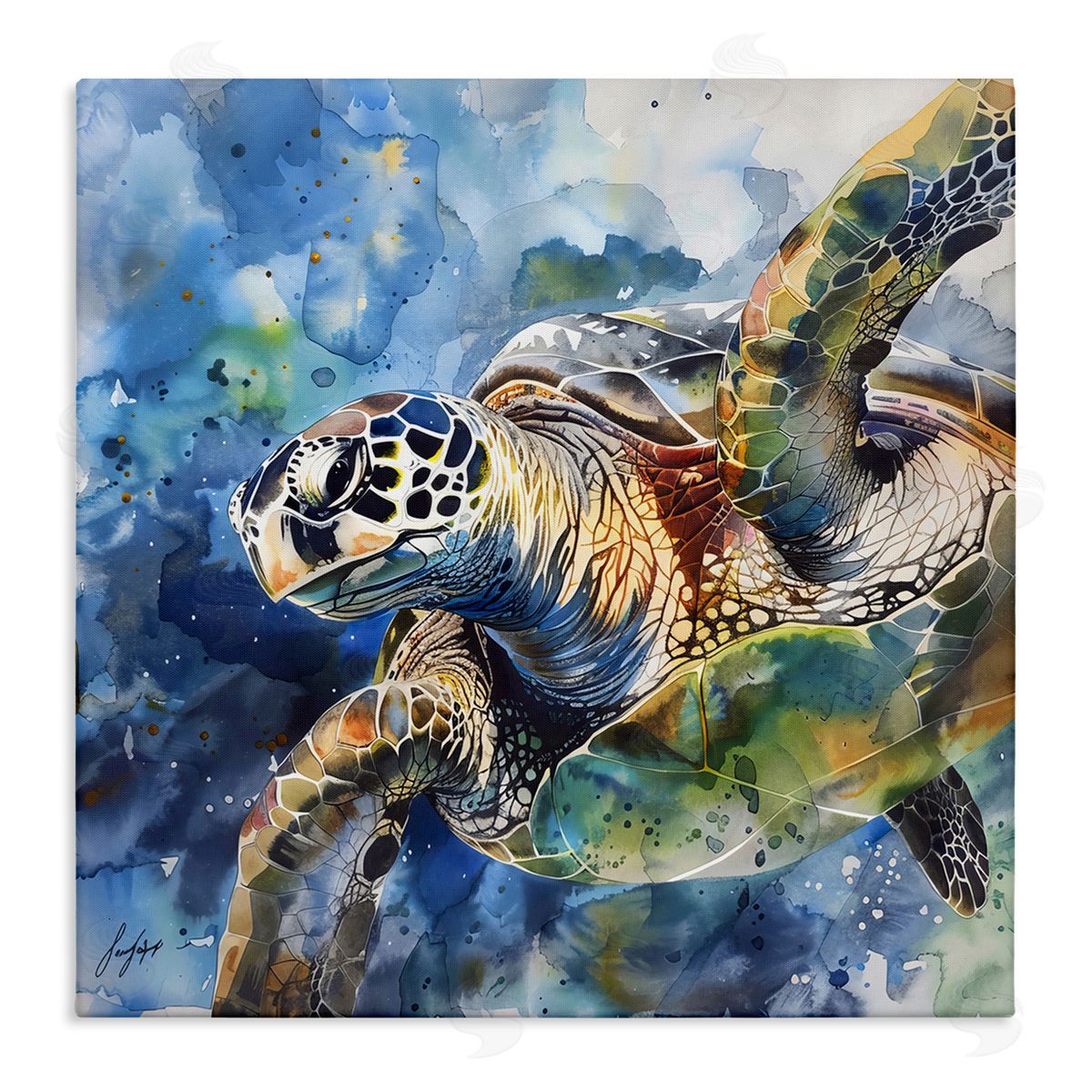LSR Creative Studio | Watercolor Turtle Impression