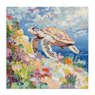 LSR Creative Studio | Vivid Turtle Amidst Reef