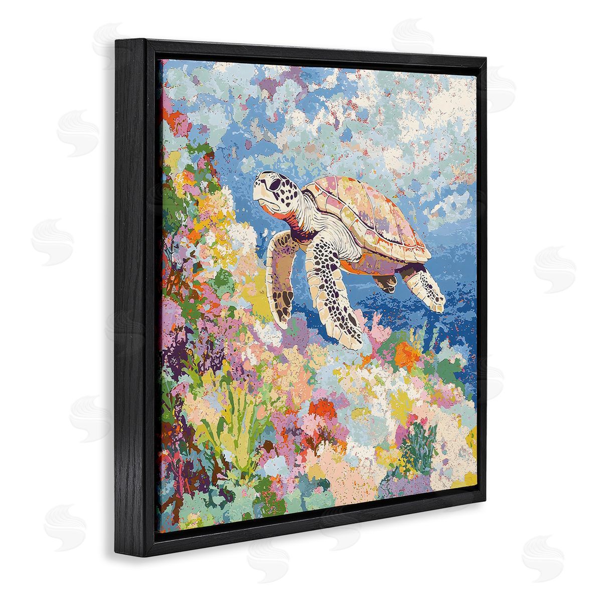 LSR Creative Studio | Vivid Turtle Amidst Reef