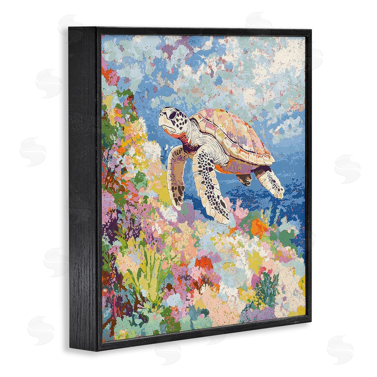 LSR Creative Studio | Vivid Turtle Amidst Reef