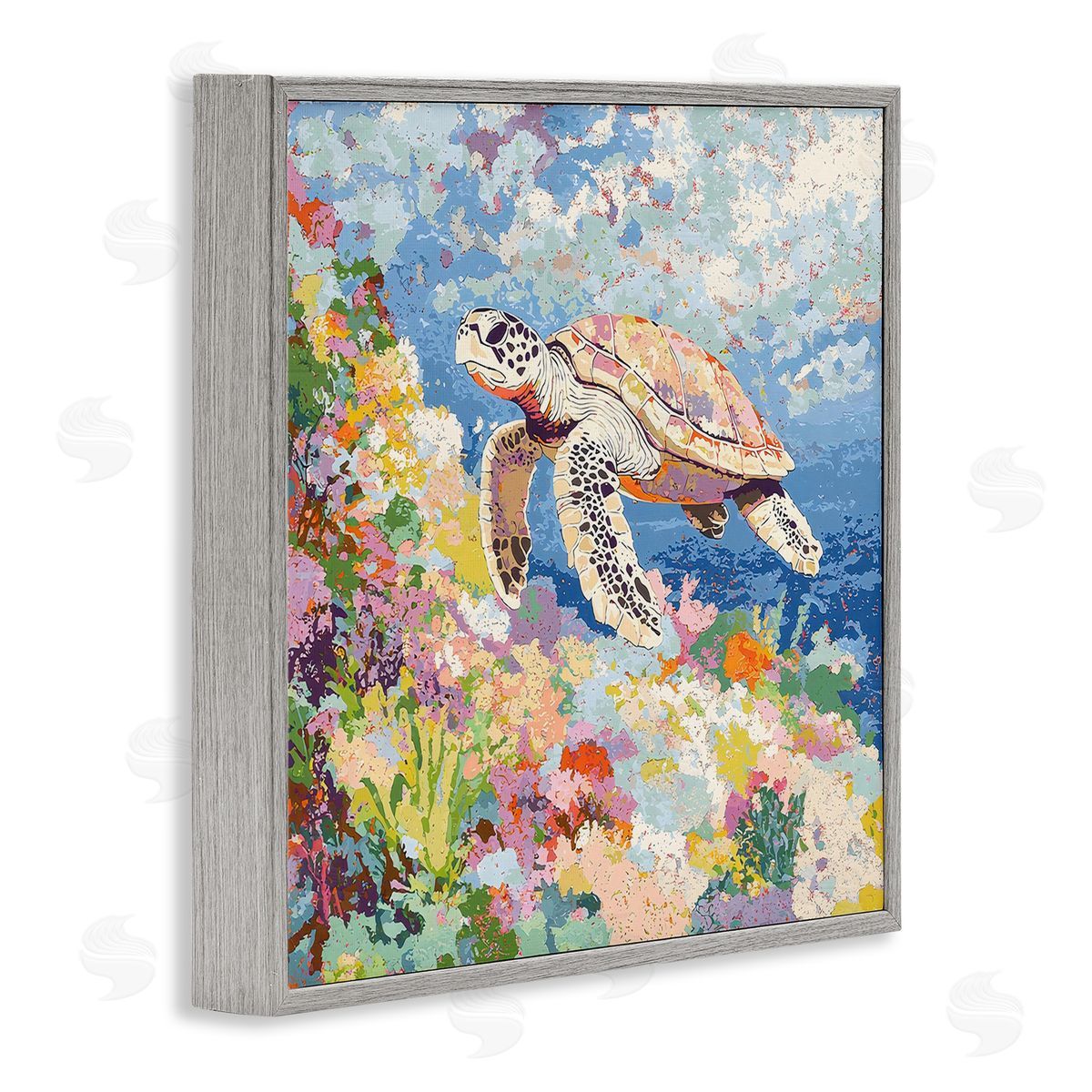LSR Creative Studio | Vivid Turtle Amidst Reef
