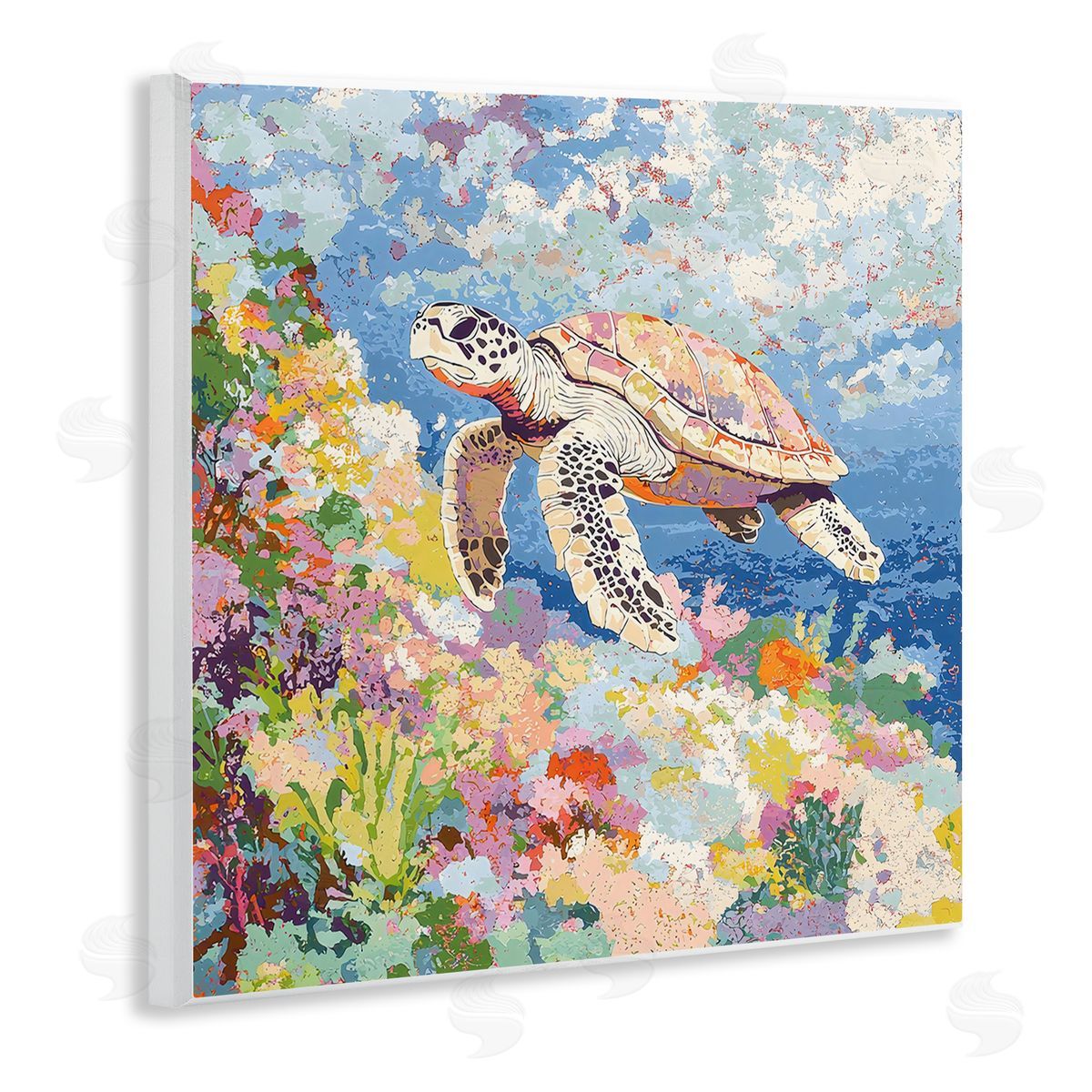 LSR Creative Studio | Vivid Turtle Amidst Reef