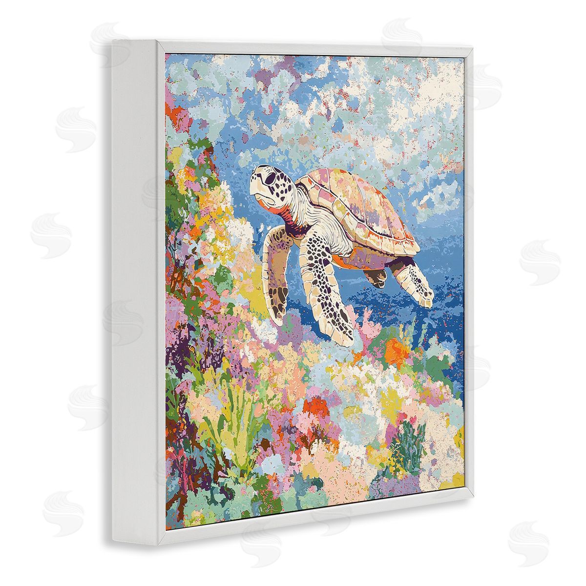 LSR Creative Studio | Vivid Turtle Amidst Reef