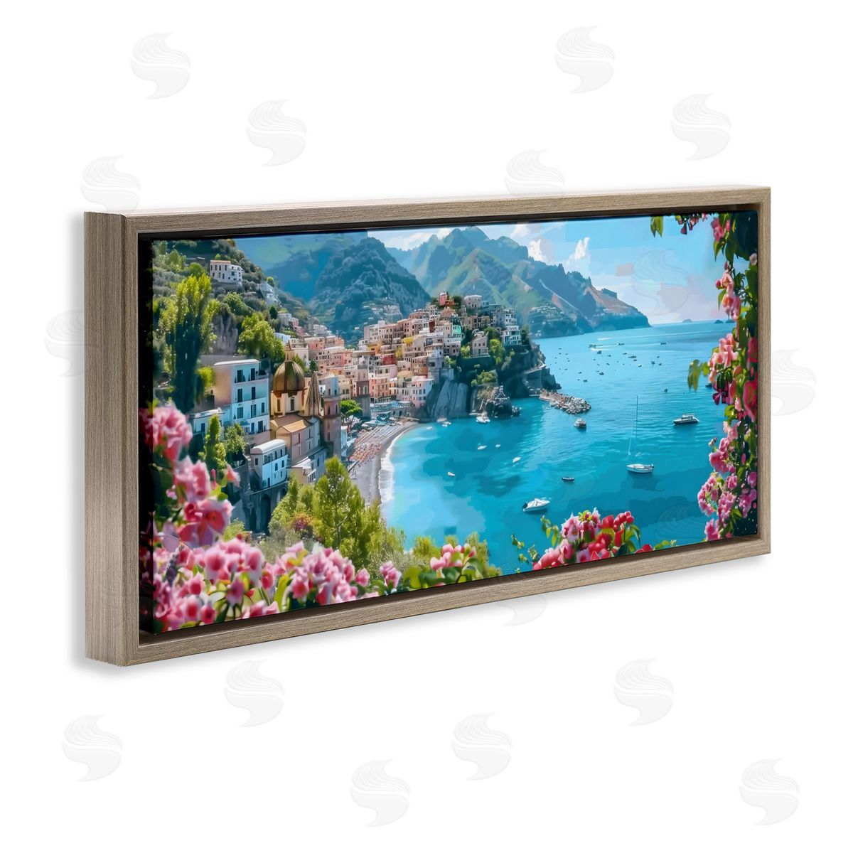 LSR Creative Studio Mediterranean Seascape View Canvas Wall Art Print