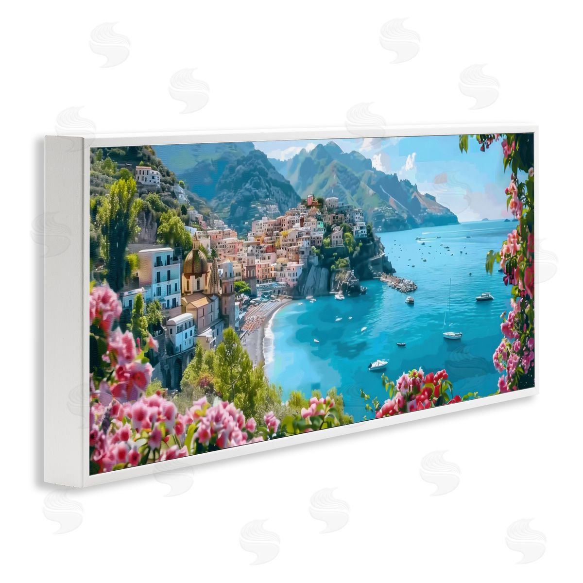 LSR Creative Studio Mediterranean Seascape View Canvas Wall Art Print