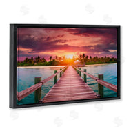 LSR Creative Studio | Peaceful Sunset Over Pier