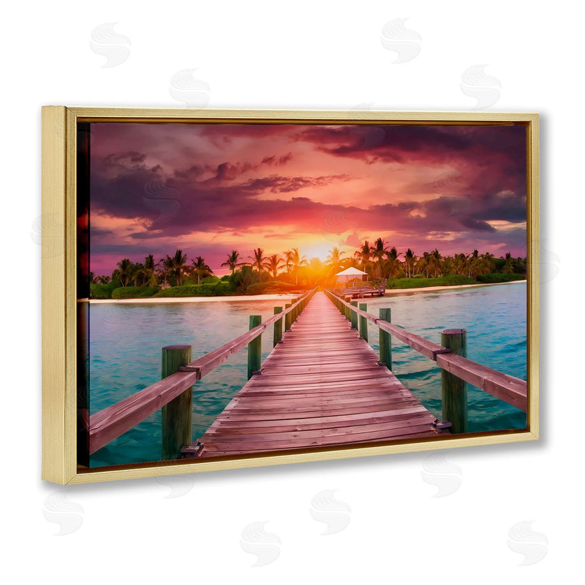 LSR Creative Studio | Peaceful Sunset Over Pier