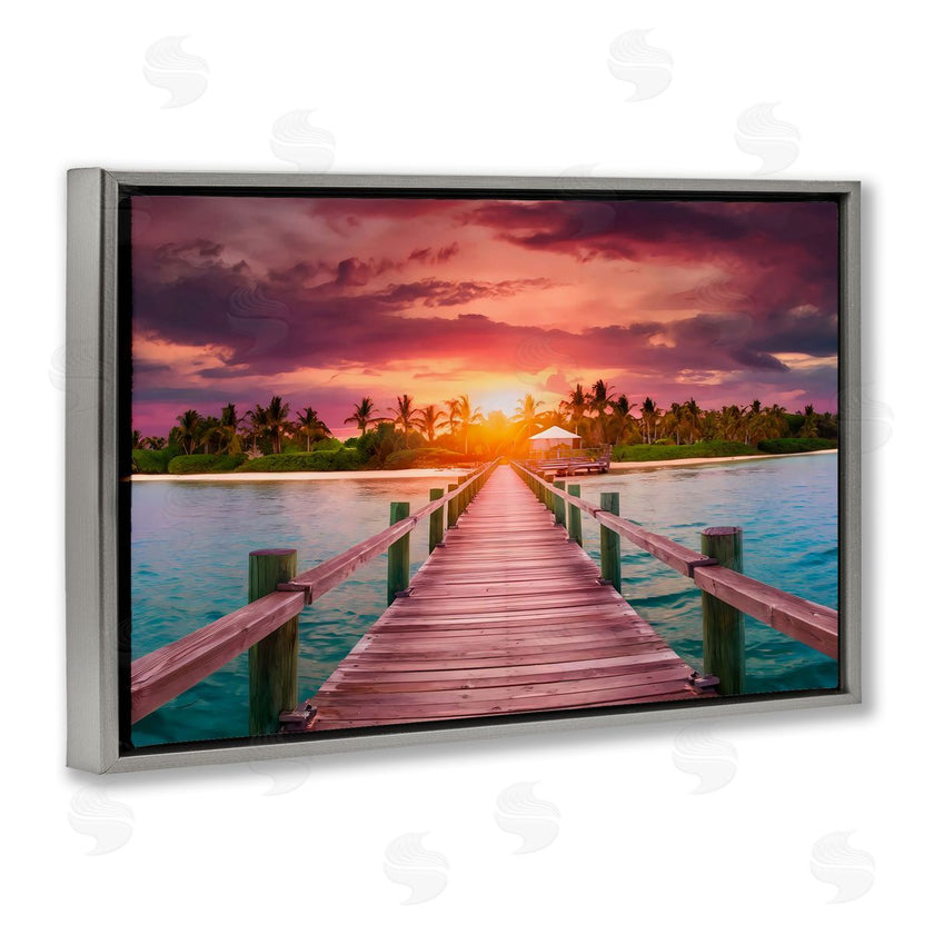LSR Creative Studio | Peaceful Sunset Over Pier