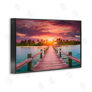LSR Creative Studio | Peaceful Sunset Over Pier