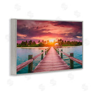 LSR Creative Studio | Peaceful Sunset Over Pier