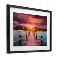 LSR Creative Studio | Peaceful Sunset Over Pier
