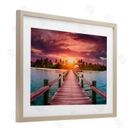 LSR Creative Studio | Peaceful Sunset Over Pier