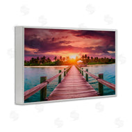 LSR Creative Studio | Peaceful Sunset Over Pier
