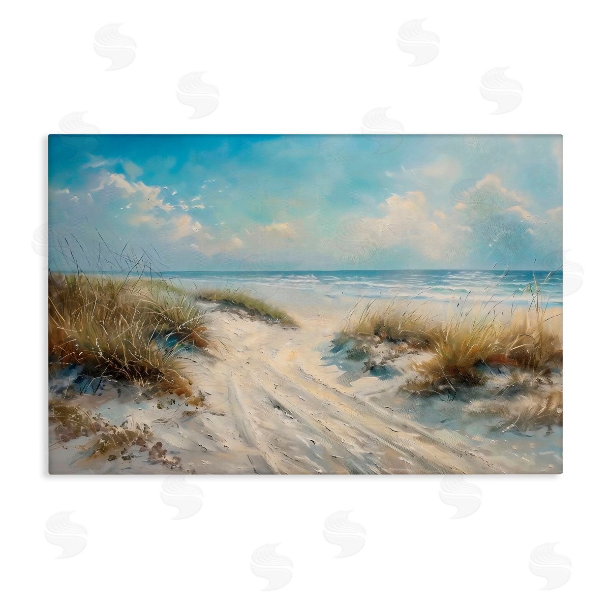 LSR Creative Studio Shoreline Serenity Beach Canvas Wall Art Print