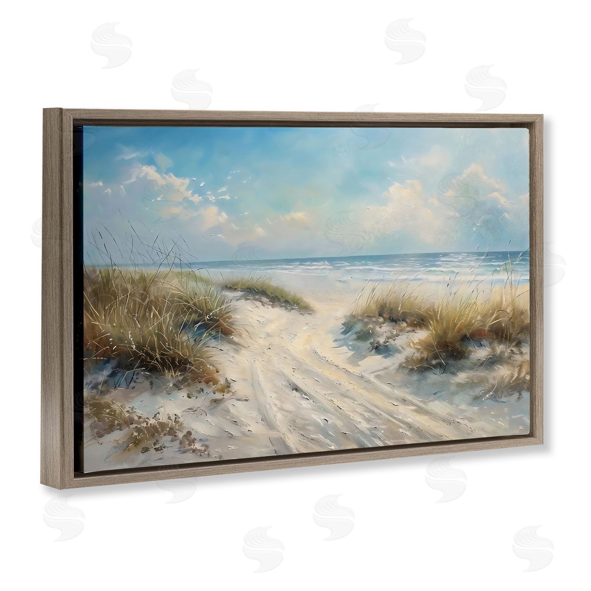 LSR Creative Studio Shoreline Serenity Beach Canvas Wall Art Print