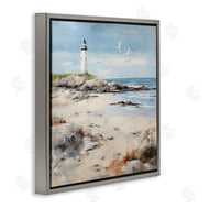 LSR Creative Studio | Lighthouse On Rocky Shore