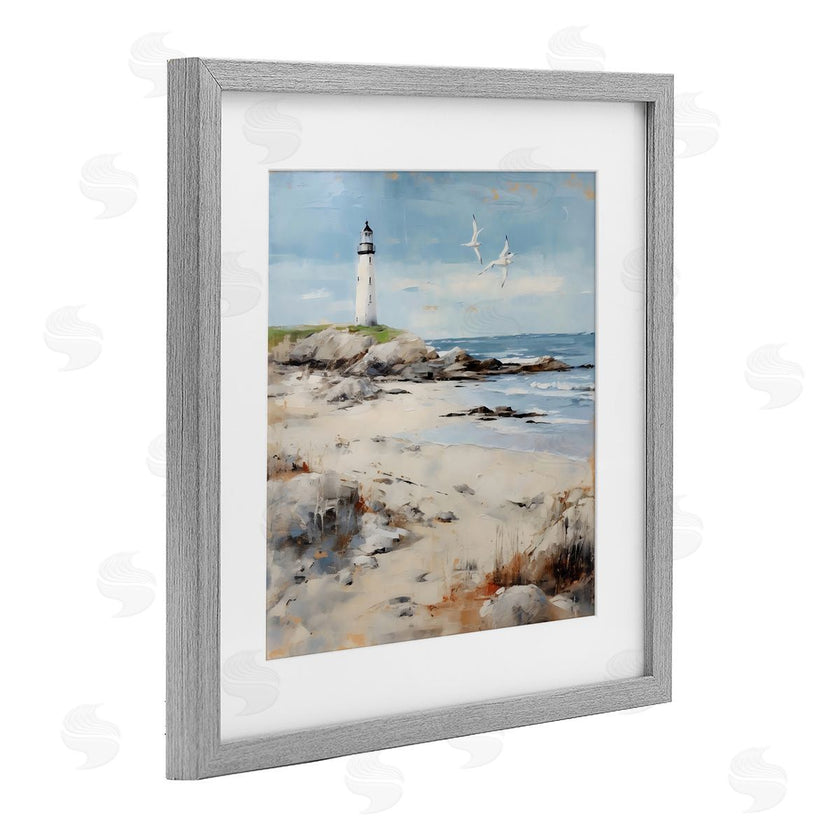 LSR Creative Studio | Lighthouse On Rocky Shore