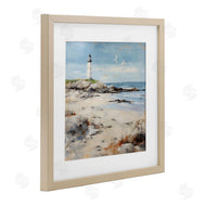 LSR Creative Studio | Lighthouse On Rocky Shore