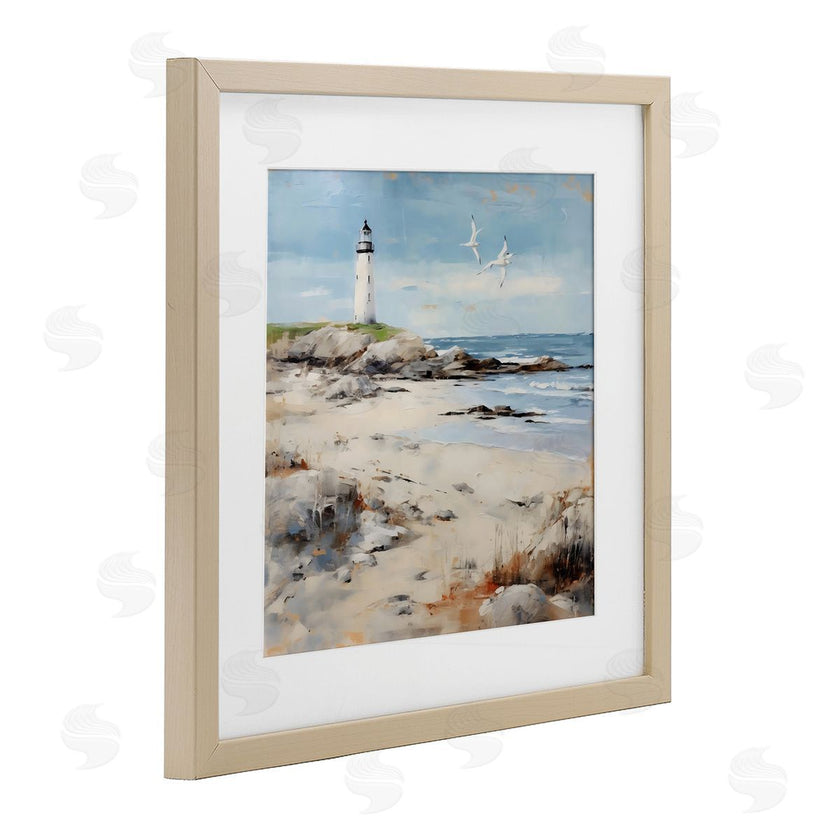 LSR Creative Studio | Lighthouse On Rocky Shore
