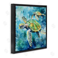 LSR Creative Studio | Two Turtles Swimming