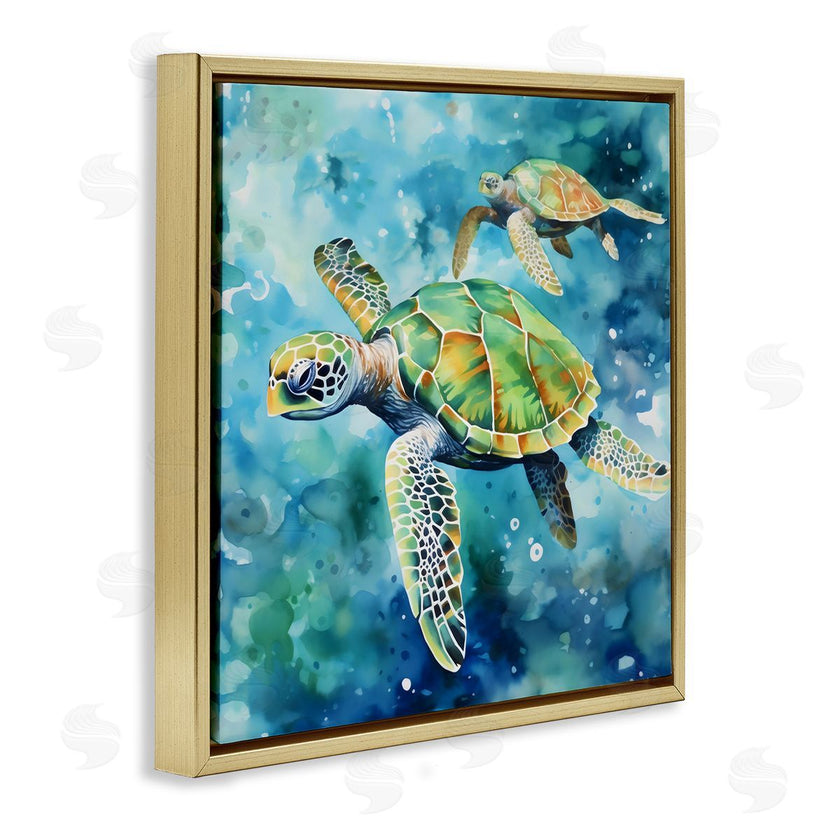 LSR Creative Studio | Two Turtles Swimming