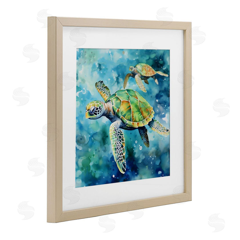 LSR Creative Studio | Two Turtles Swimming