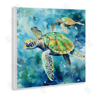 LSR Creative Studio | Two Turtles Swimming